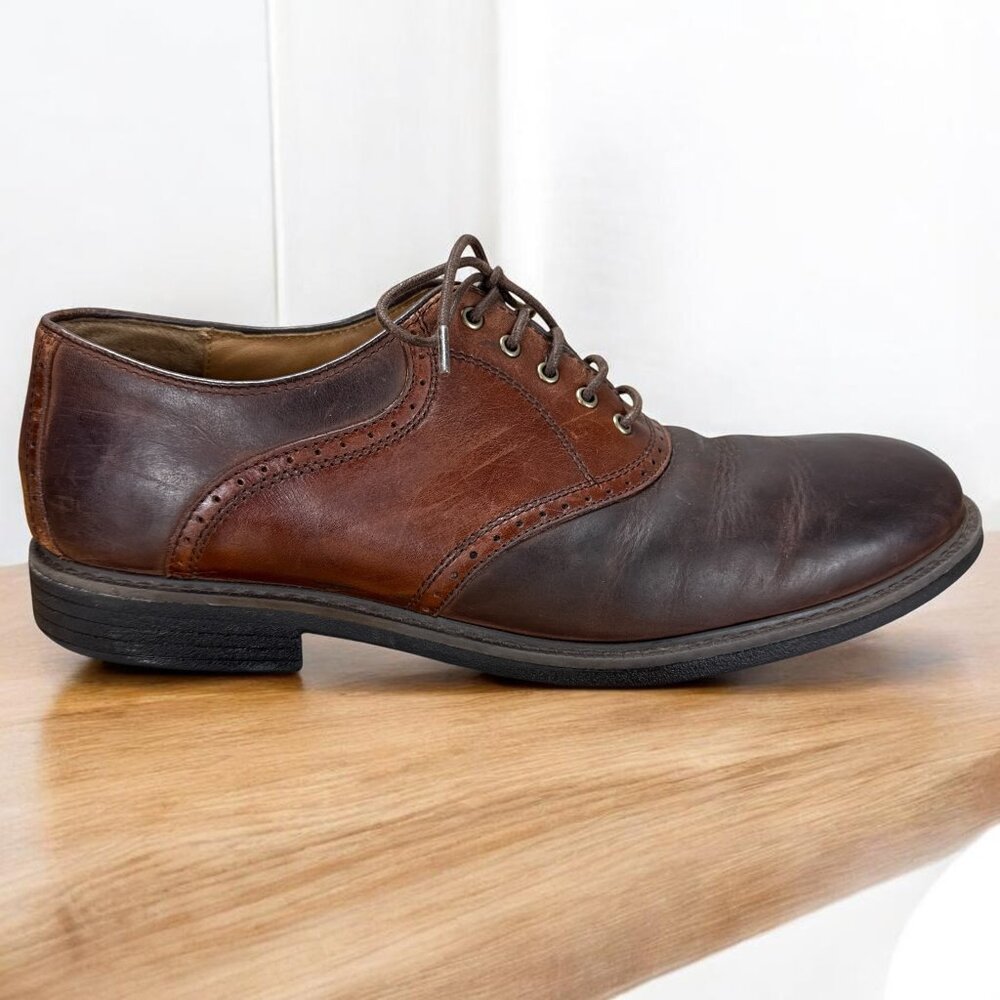 Johnston & Murphy XC4 Waterproof Oxford Brown Leather Mens 10.5 M 20-7063
